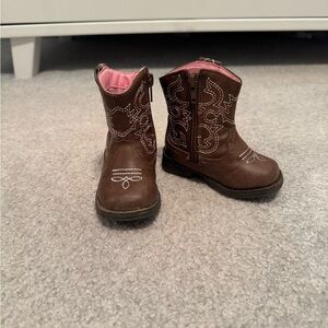 Cowboy Brown Toddler SZ 5 Walker Boots